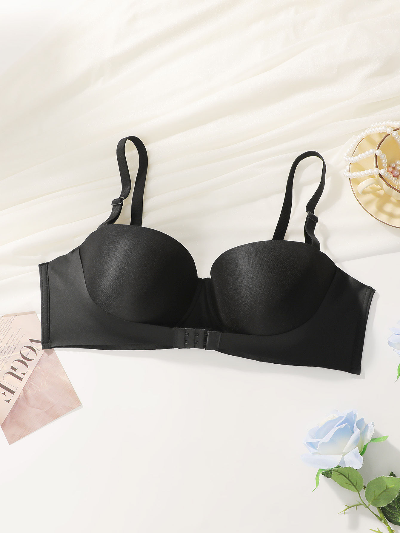 Women Large Bust Plus Size Str - огляд і ціна Plunge Bra Push Up